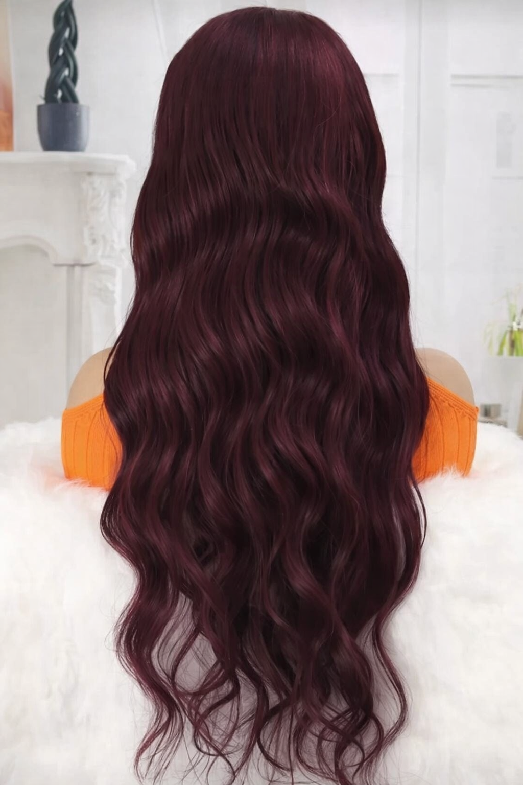 Burgundy Luxe Wave – 26” Body Wave Wig