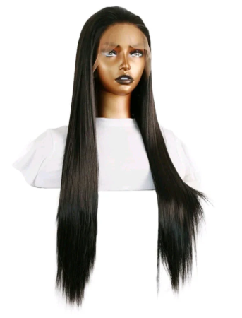 24” Layered Natural Lace Front Wig – #4 Medium Brown