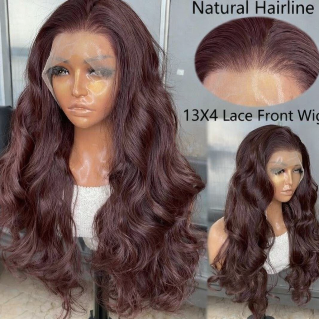 Velour Wine Wave – 13×4 Lace Front Wig