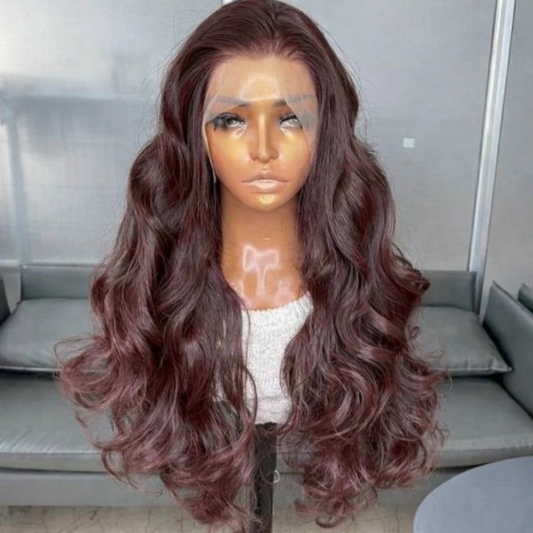 Velour Wine Wave – 13×4 Lace Front Wig