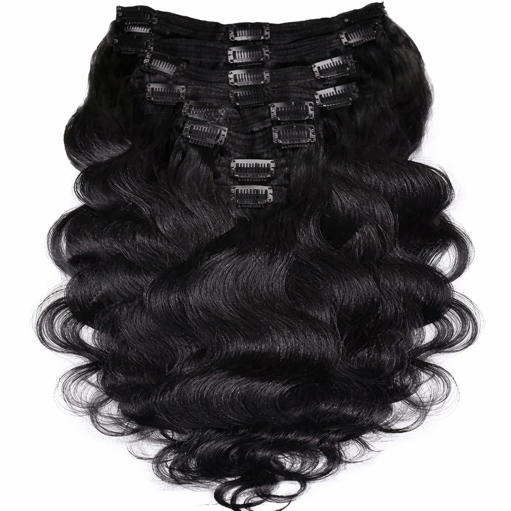 LuxeWave Seamless Clip-In Extensions (100% Human Hair)